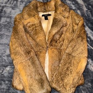 Arden B Luxurious Brown Teddy Jacket